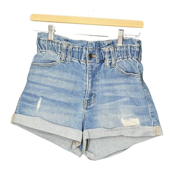 Cello Pants - Cello Denim Shorts Distressed Ripped Paper Bag Waist Size Small